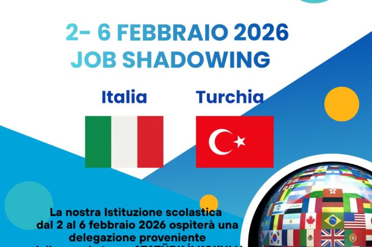 “Accoglienza delegazione turca” per attività formativa Job Shadowing 2-6 febbraio 2026.