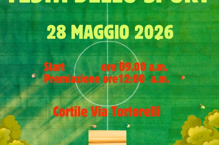 Locandina Festa dello sport